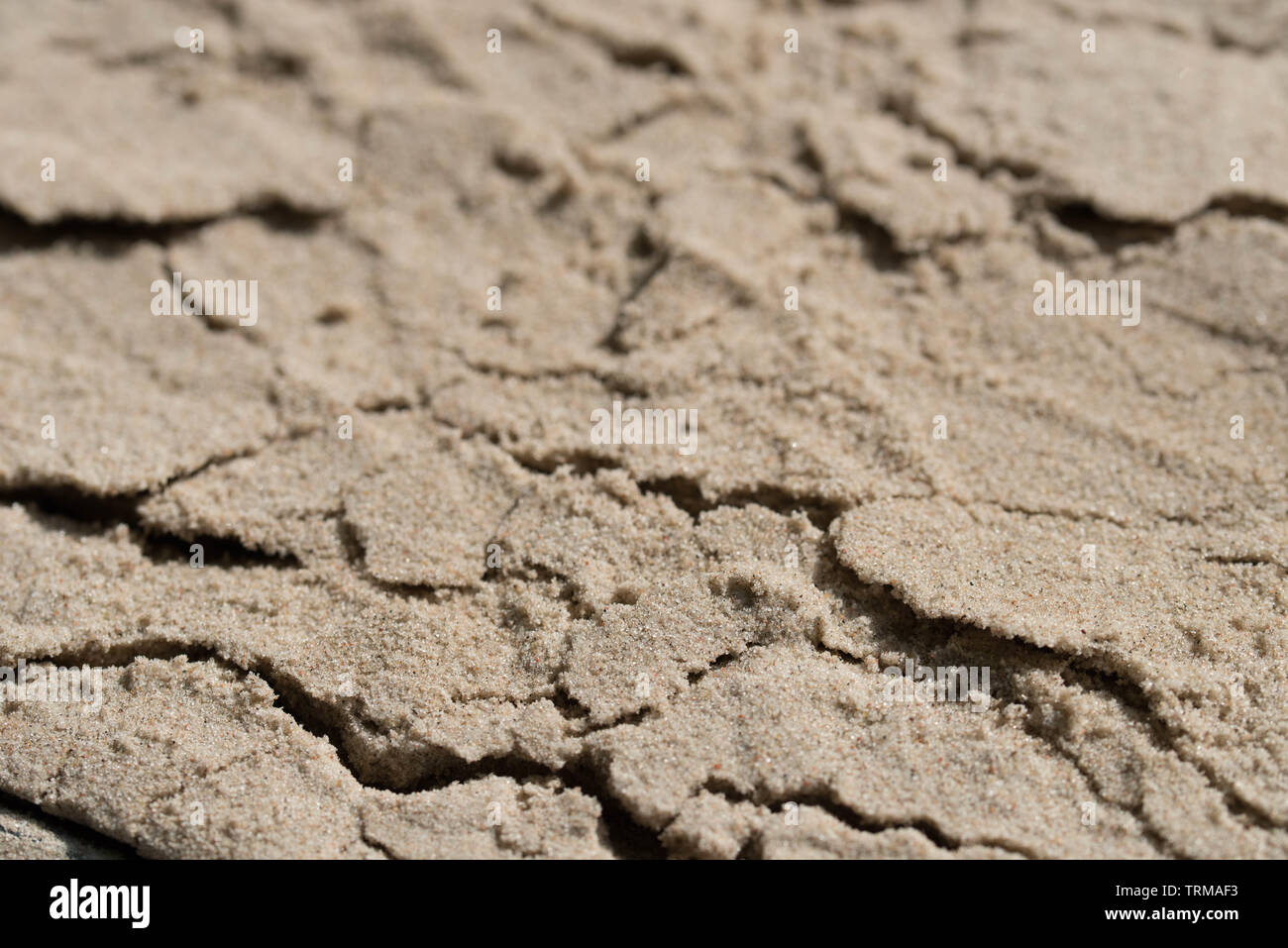 Texture de fond de sable concassé selective focus Banque D'Images