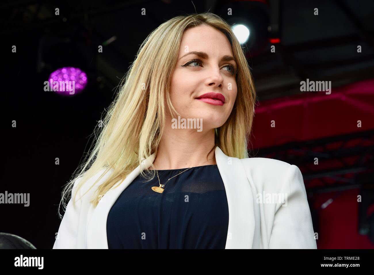 Myriam François. Festival Eid célébrations, Trafalgar Square, Londres Banque D'Images