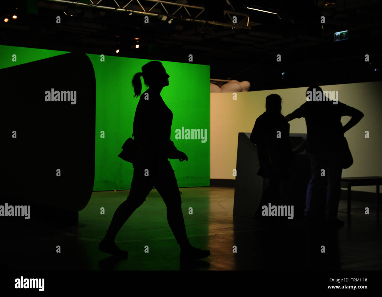 Musée des sciences Copernic avec des expériences scientifiques, des simulateurs, animation,meilleure attraction pour touristes dans tout le monde, Varsovie, Pologne Banque D'Images