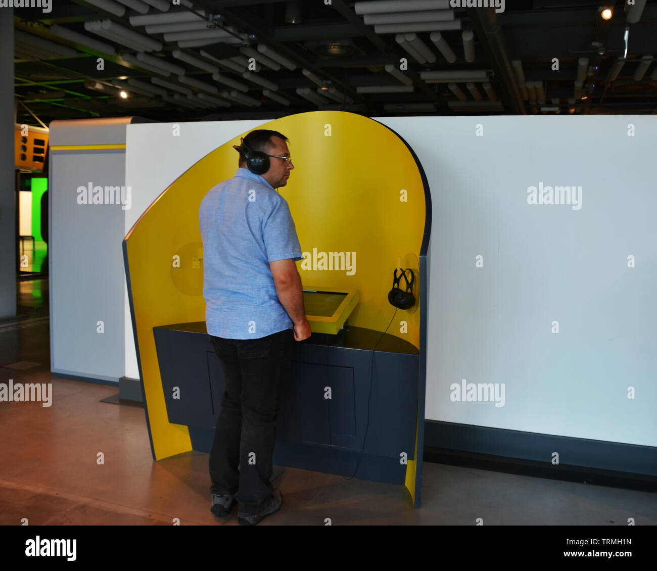 Musée des sciences Copernic avec des expériences scientifiques, des simulateurs, animation,meilleure attraction pour touristes dans tout le monde, Varsovie, Pologne Banque D'Images