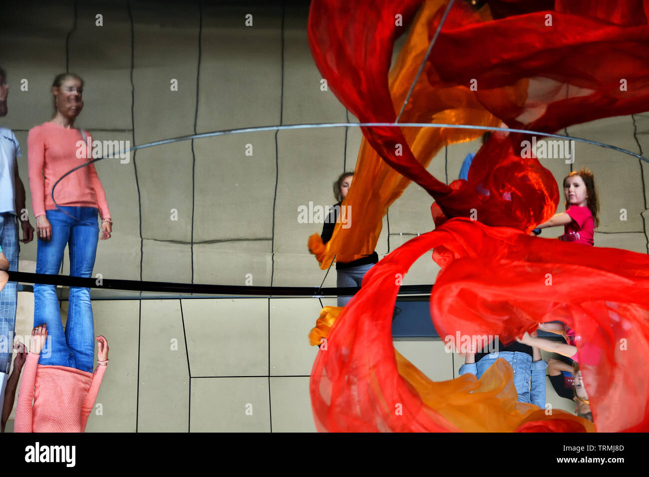 Musée des sciences Copernic avec des expériences scientifiques, des simulateurs, animation,meilleure attraction pour touristes dans tout le monde, Varsovie, Pologne Banque D'Images
