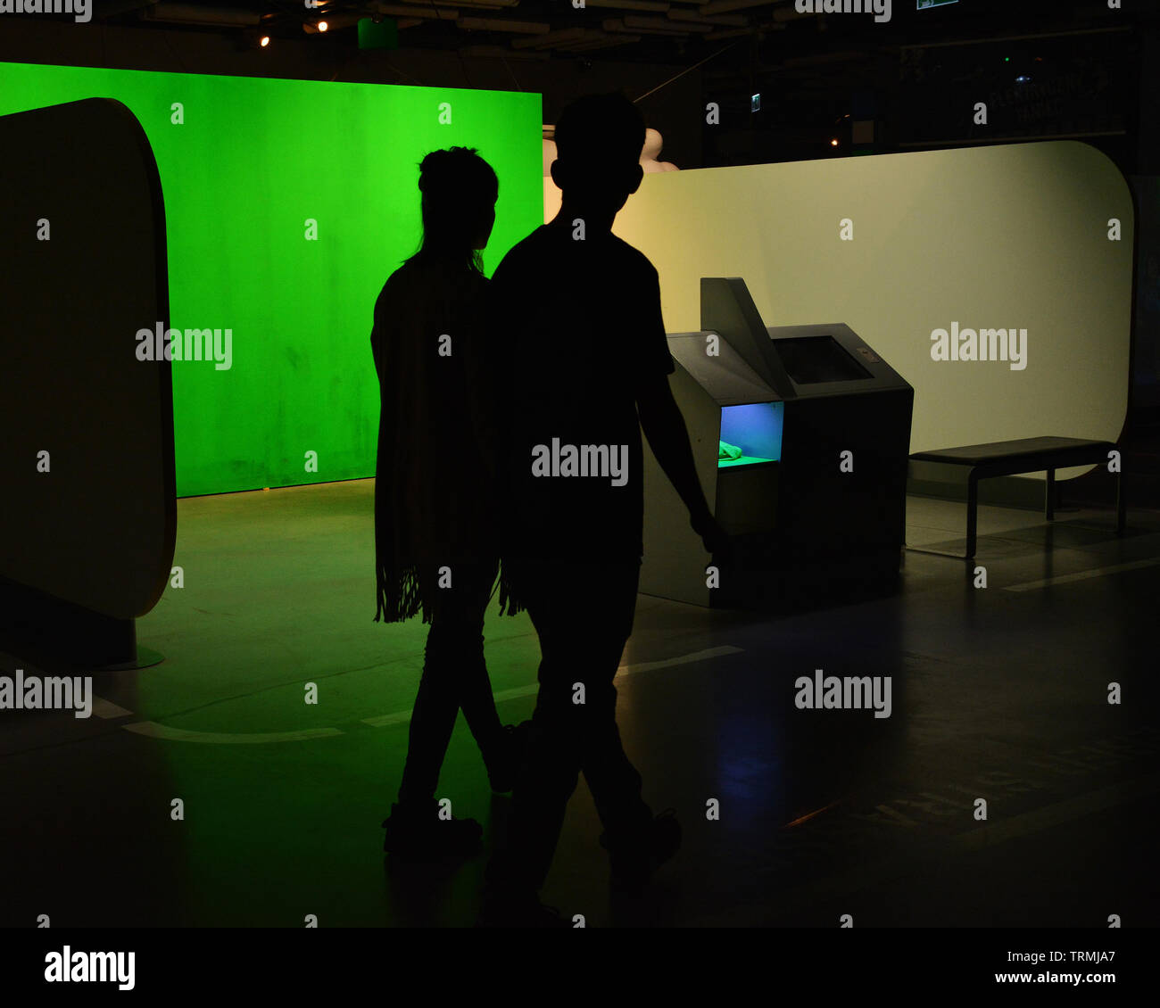 Musée des sciences Copernic avec des expériences scientifiques, des simulateurs, animation,meilleure attraction pour touristes dans tout le monde, Varsovie, Pologne Banque D'Images