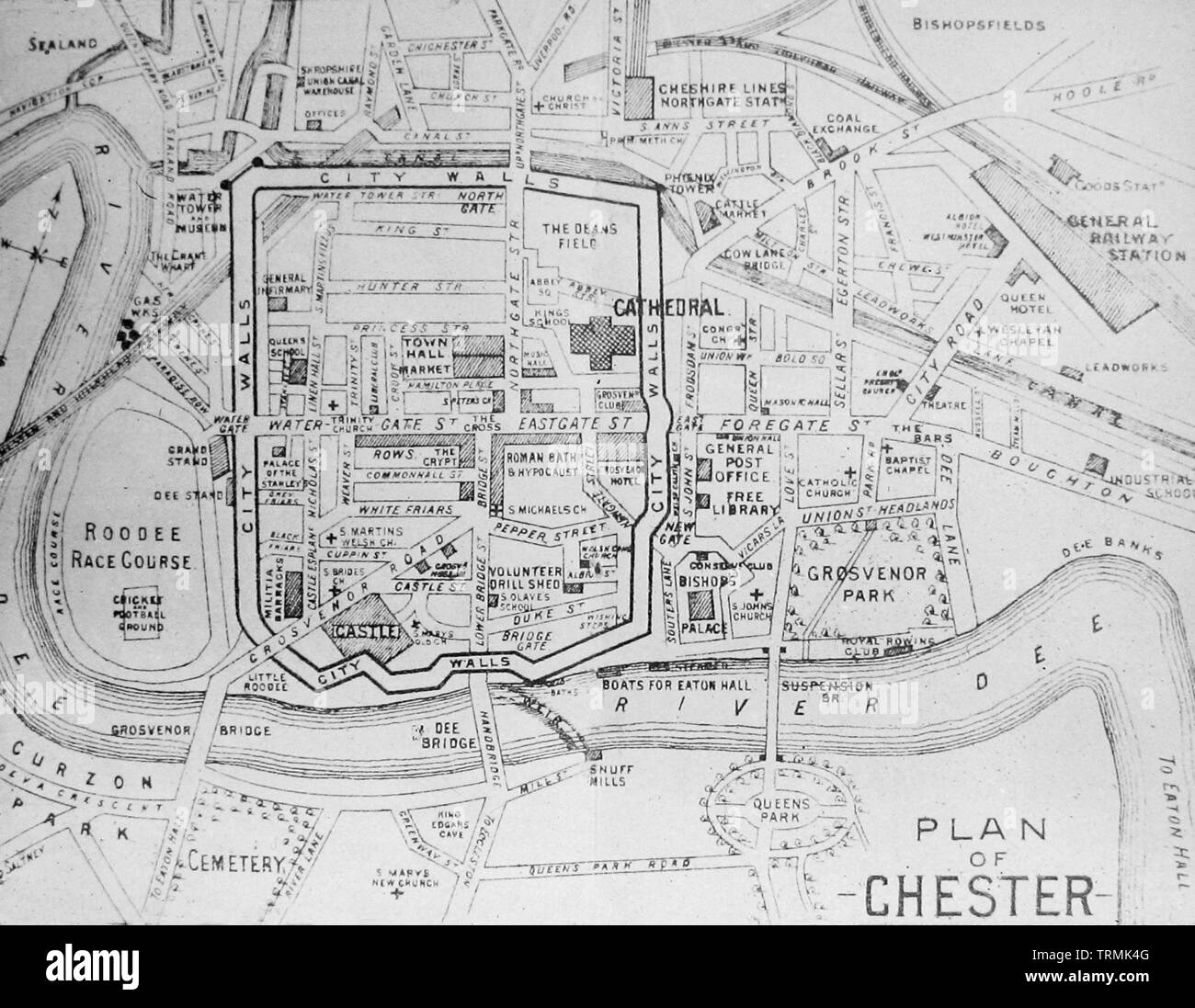 Mappa di chester Banque de photographies et d’images à haute résolution
