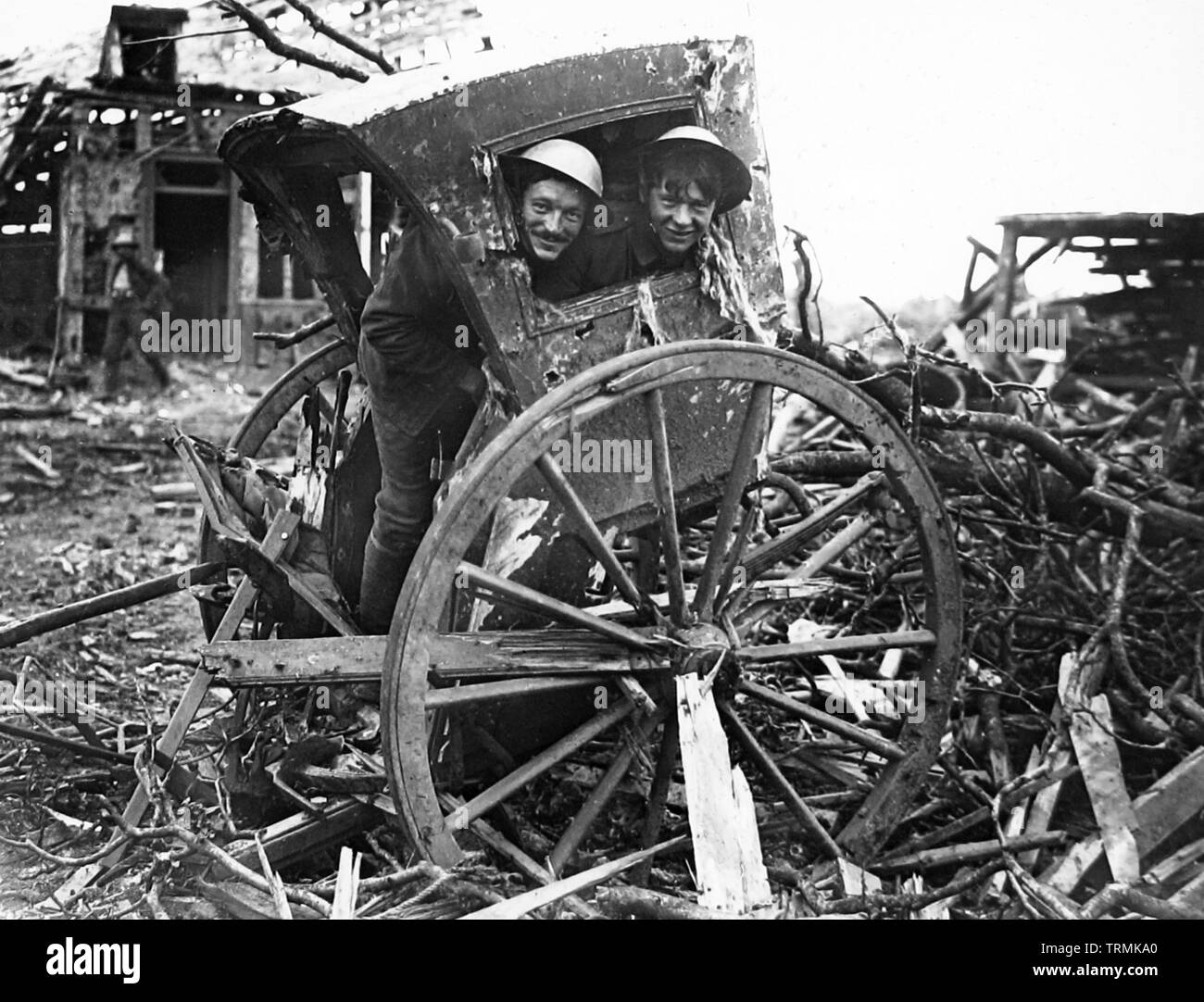 Hansom Cab, bataille de la crête de Bazentin, Bazentin-le-Grand, France Banque D'Images