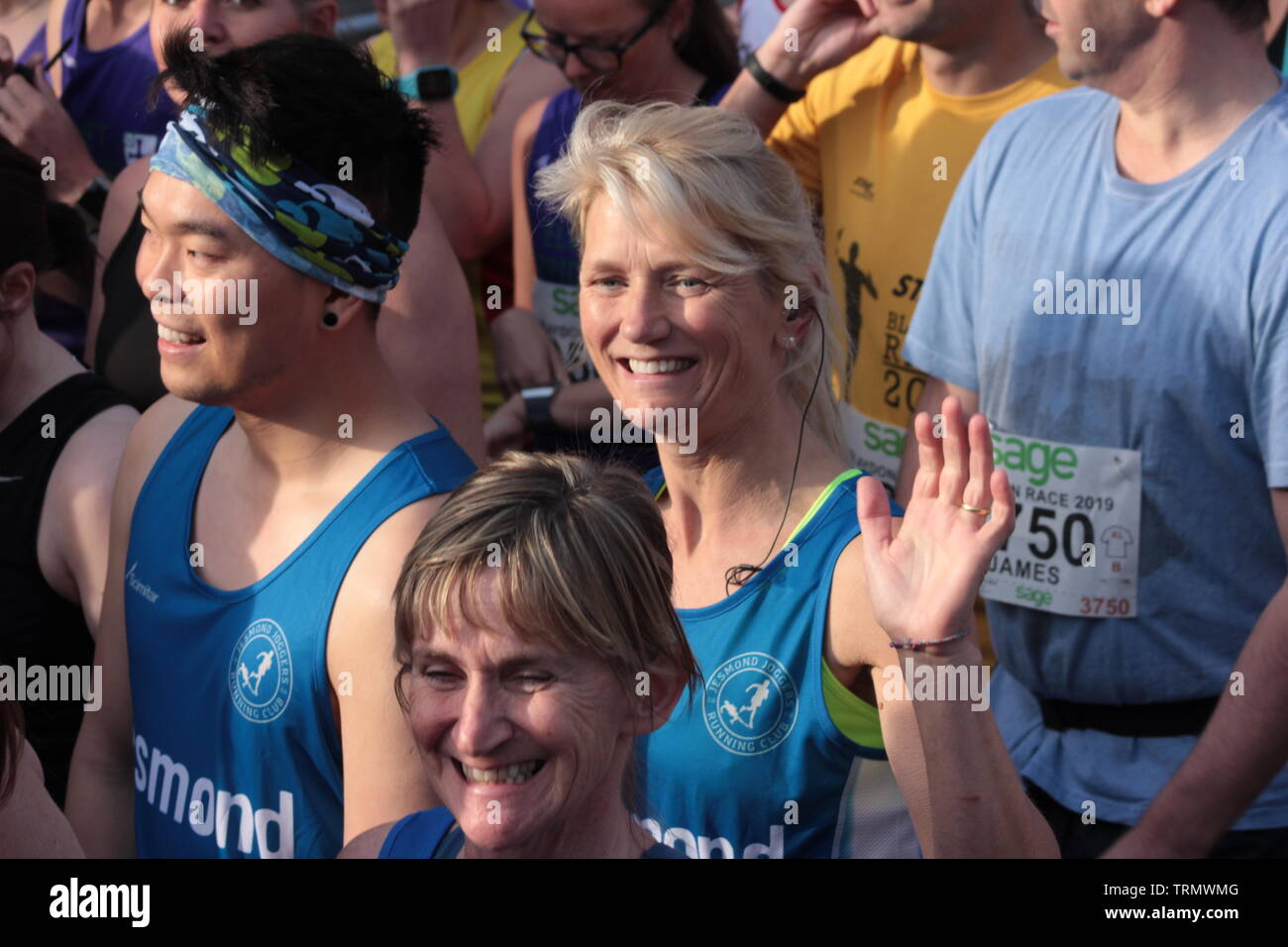 Newcastle Upon Tyne, au Royaume-Uni. 9 juin, 2019. 157e Blaydon Course. La course 1862 Blaydon chanson est l'hymne national de Tyneside et passionnés hymne national à Newcastle United Football club.Credit:David Whinham/Alamy Live News Banque D'Images