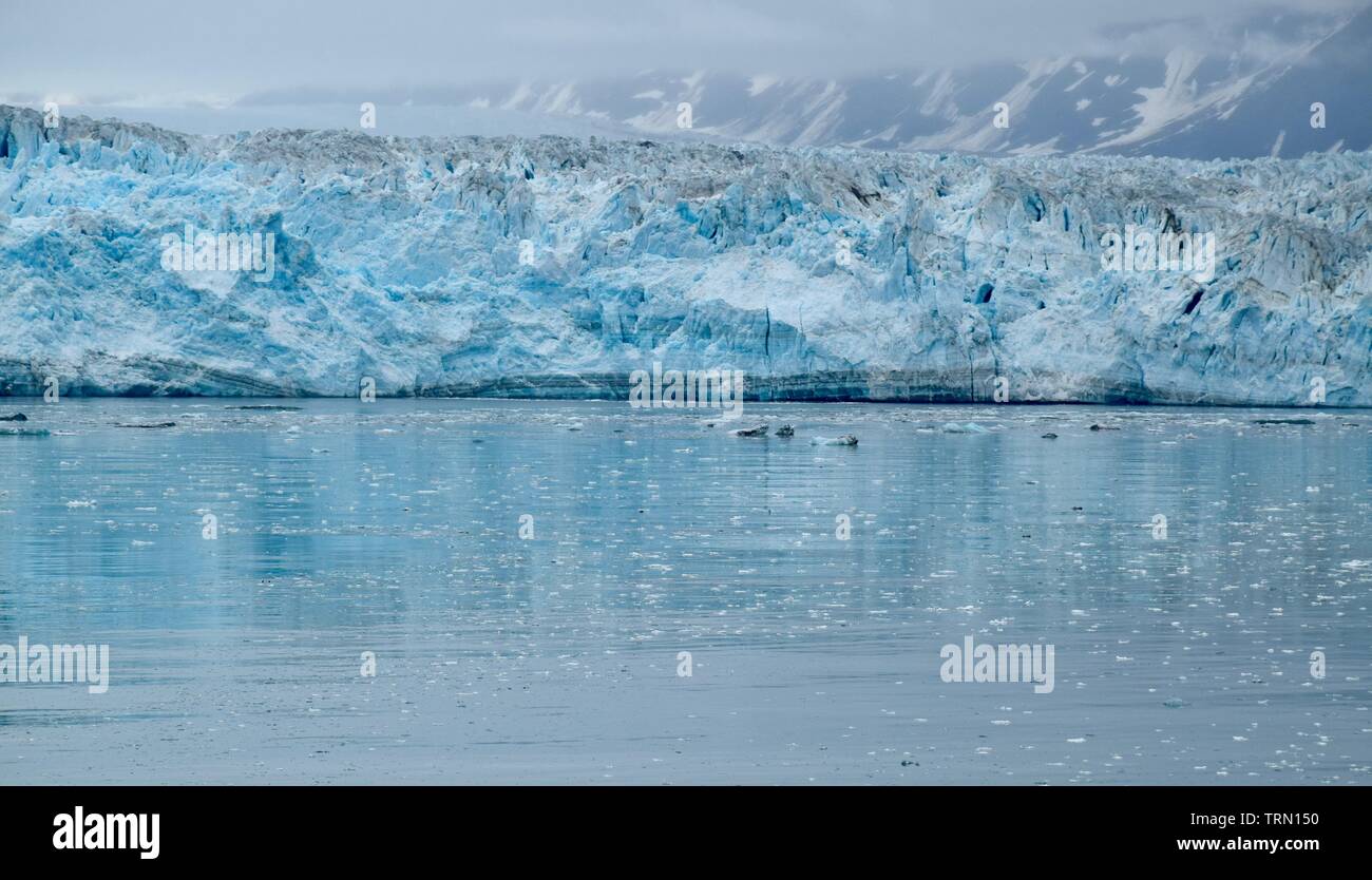 Paysage dans Hubbard Glacier, Alaska, United States Banque D'Images