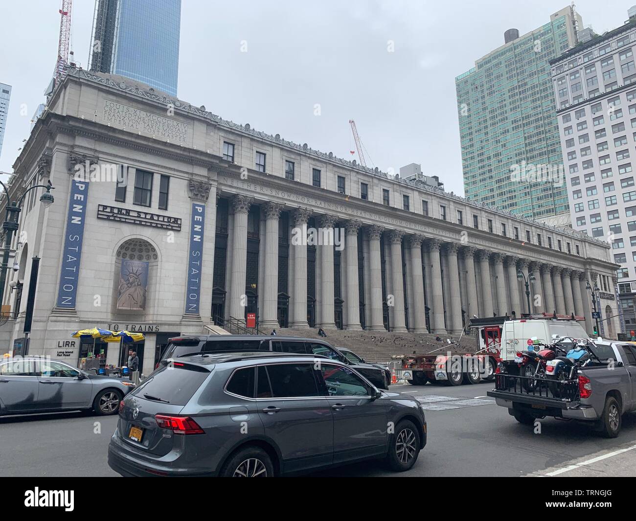 New York City central post office accueil du Service postal des États-Unis  Photo Stock - Alamy