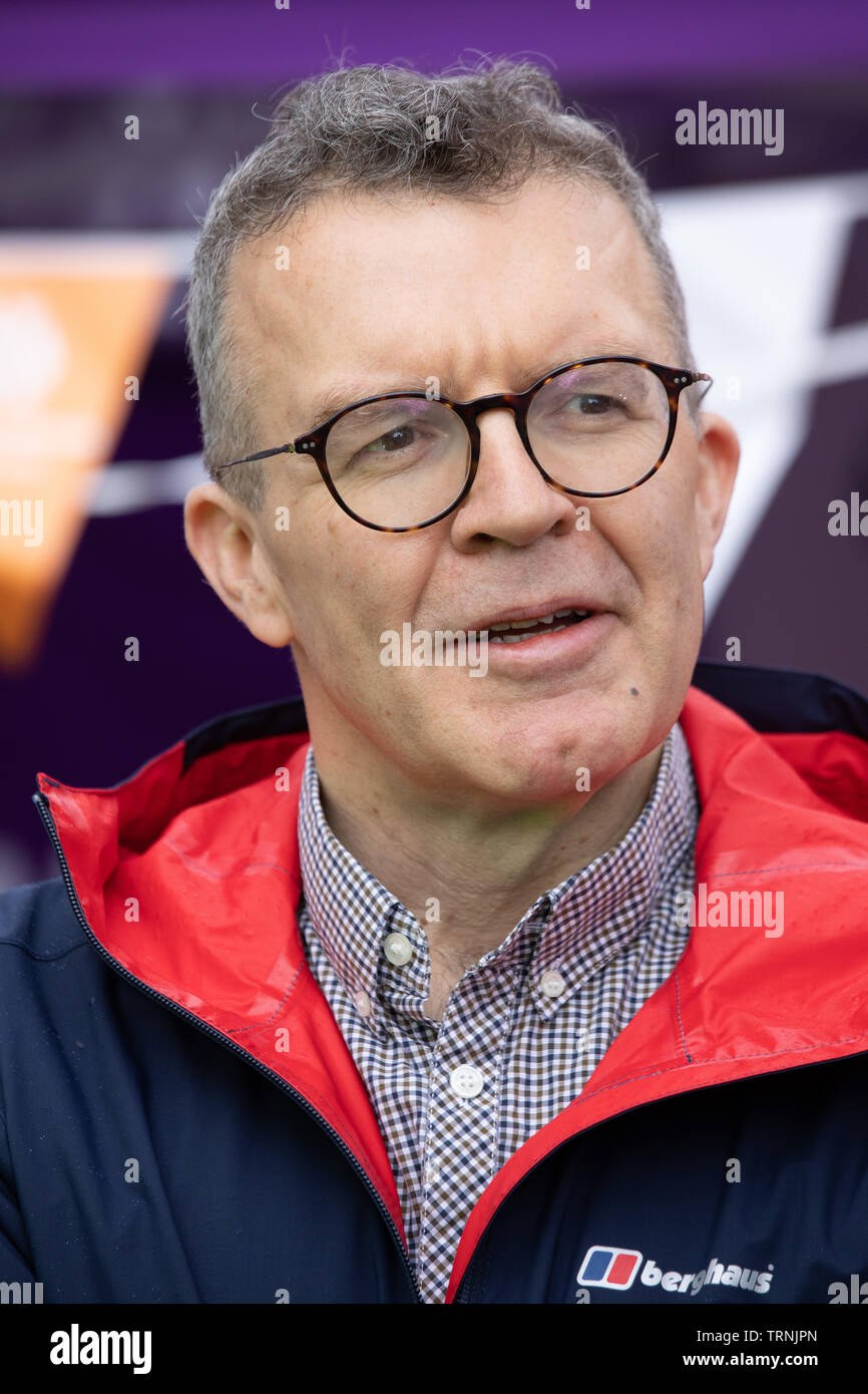 Tom Watson, Leader adjoint du parti travailliste à un événement cycliste à Birmingham. Tom est connu pour perdre une énorme de poids. Banque D'Images