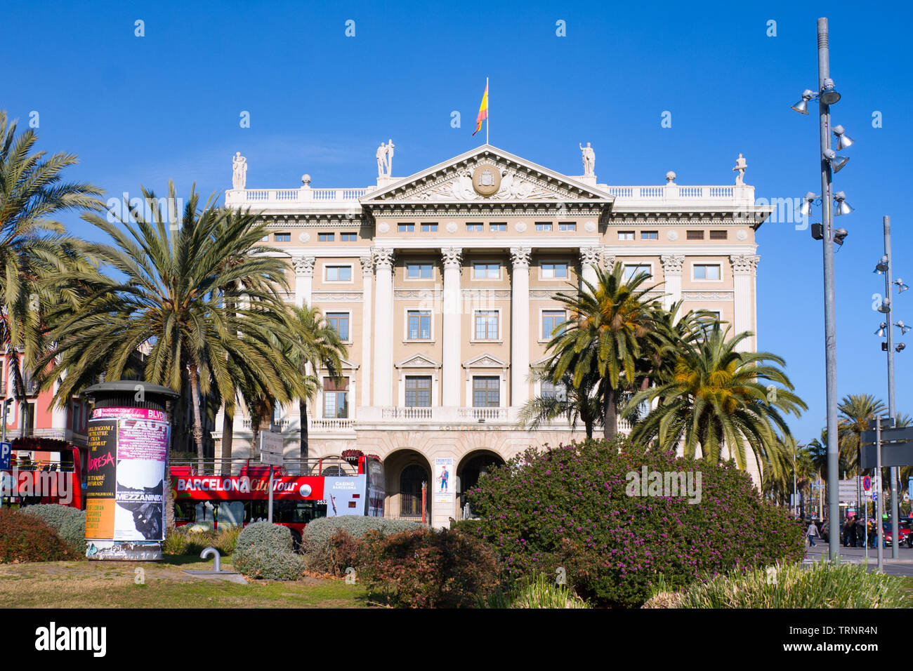 Barcelone, Espagne - 19 janvier 2019 : Gouvernement militaire. Des capacités du gouvernement militaire (Gobierno Militar) à Barcelone, Espagne Banque D'Images