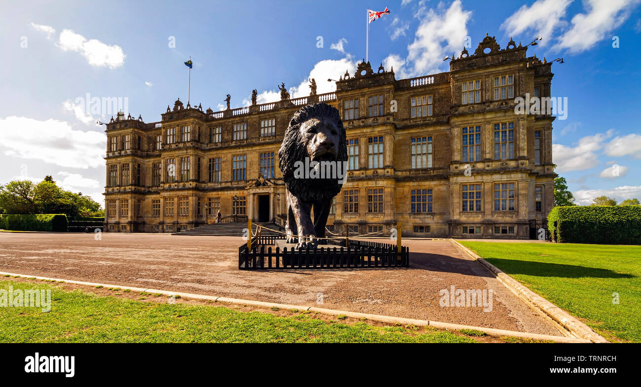 Longleat House, dans le Wiltshire, Royaume-Uni. Accueil du Parc Safari de Longleat. Construit en 1580. Banque D'Images