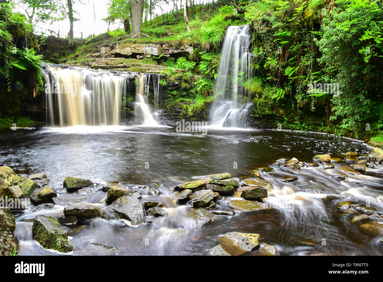 Lumb Falls, Crimsworth Doyen, Hebden Bridge, West Yorkshire, Calderdale Banque D'Images