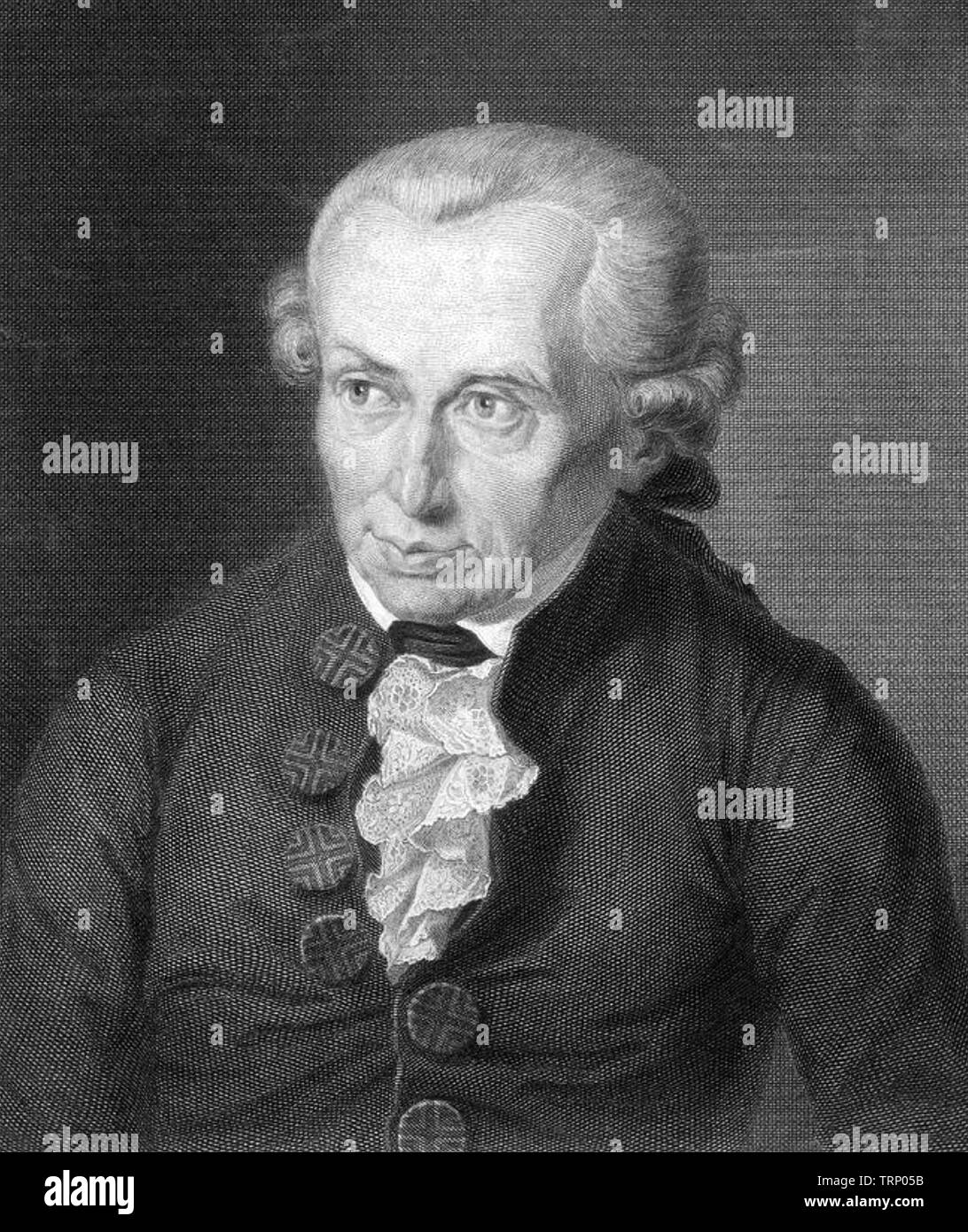 Emmanuel Kant (1724-1804) philosophe allemand Banque D'Images