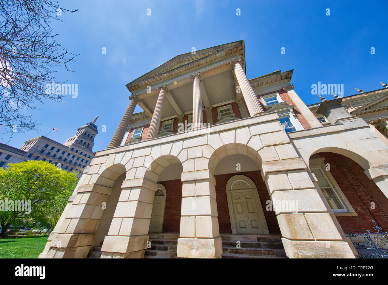 L'Osgoode Hall qui abrite la Cour d'appel de l'Ontario, la Cour divisionnaire de la Cour supérieure de justice, les bureaux de la Société du Barreau de l'Ontario Banque D'Images
