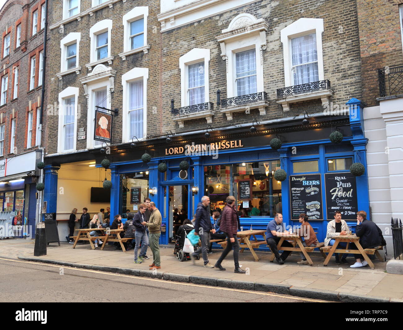 Lord John Russel, pub, Marchmont Street, London, England, UK Banque D'Images