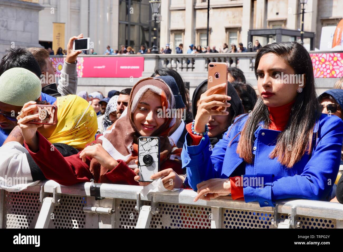 Festival Eid célébrations, Trafalgar Square, Londres Banque D'Images