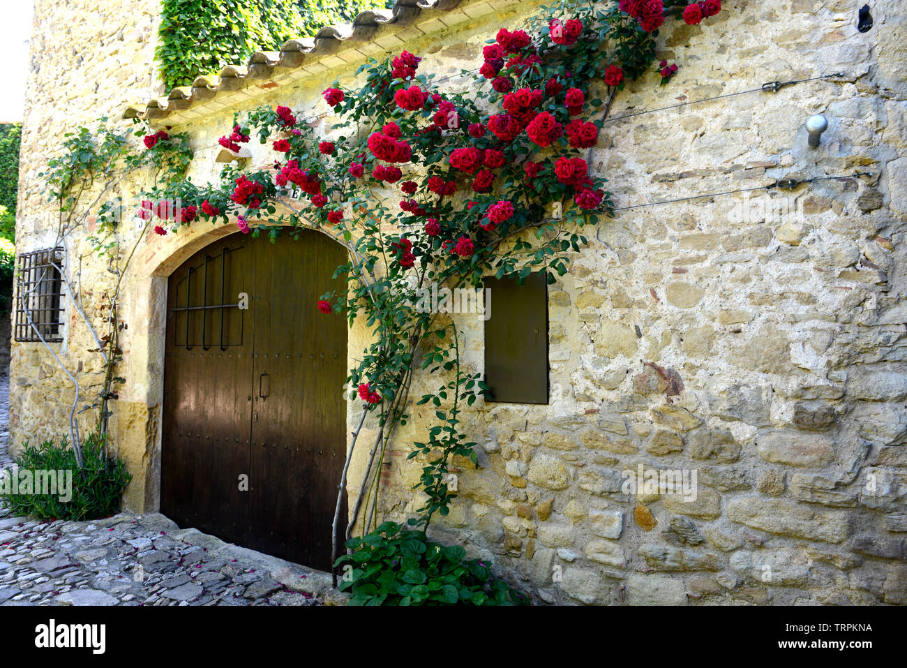 Village de Peratallada dans la région de la Costa Brava de Catalogne Banque D'Images