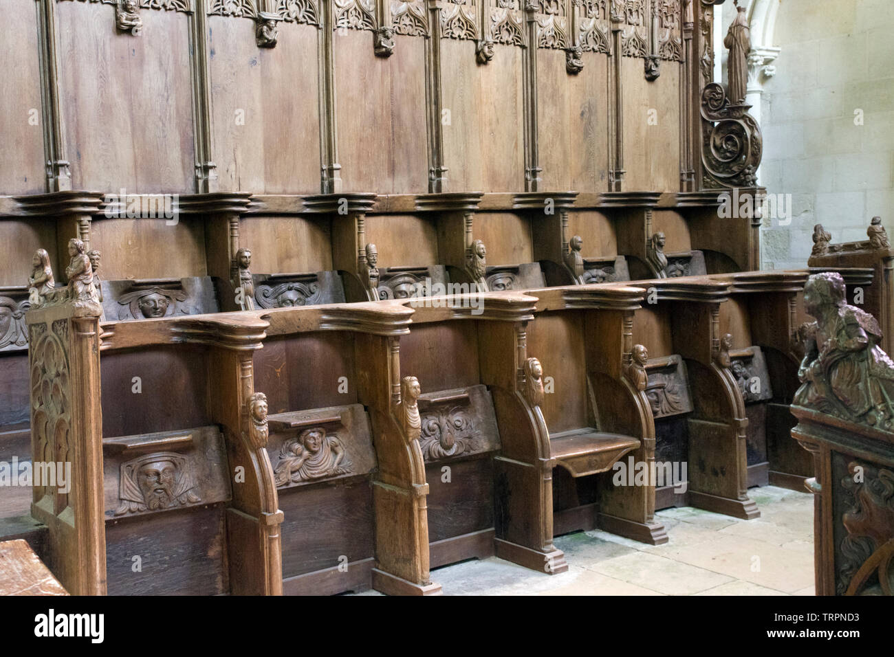 Collégiale de Puy Notre Dame Banque D'Images