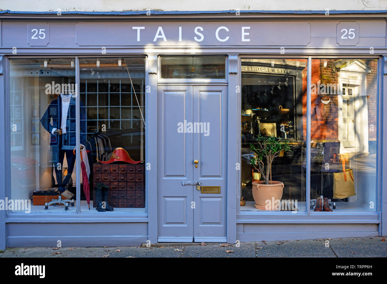 An Taisce, indépendants mens clothes shop UK Suffolk woodbridge Banque D'Images