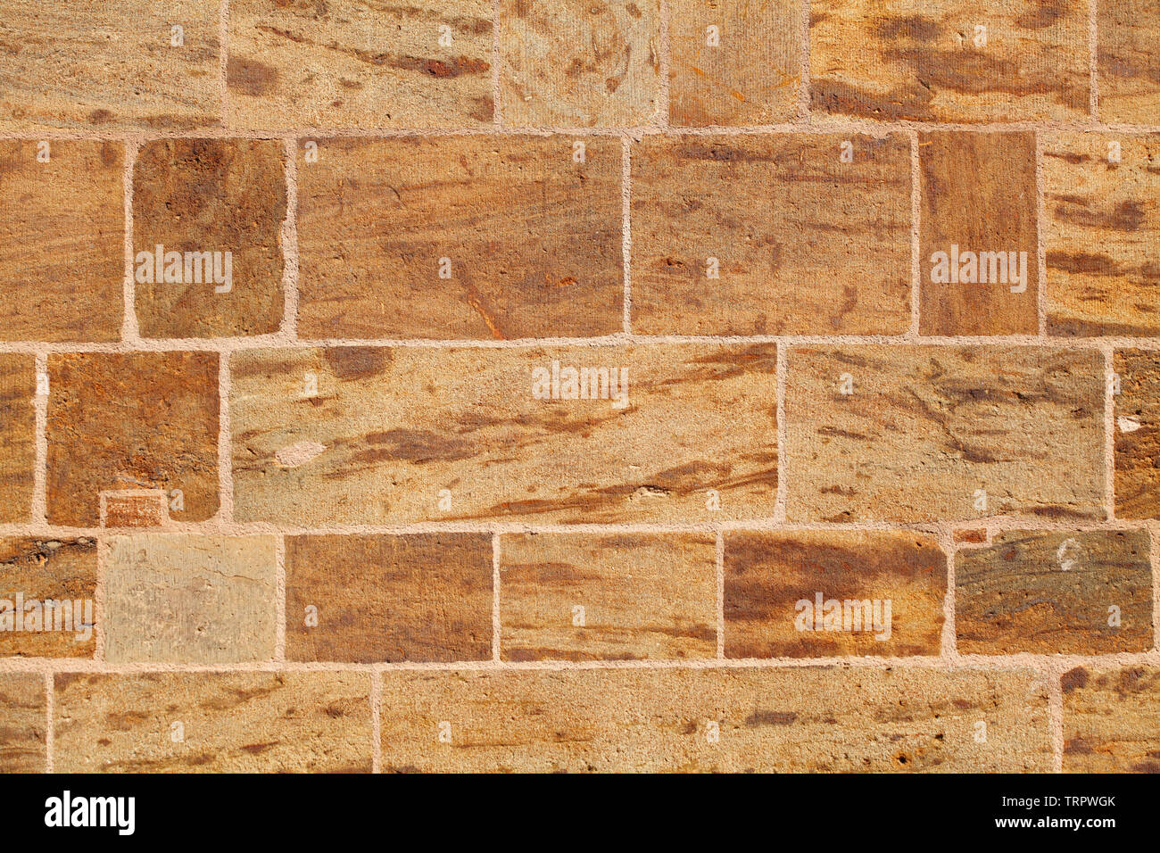 Mur de grès brun, cube de grès, l'arrière-plan, Allemagne Banque D'Images