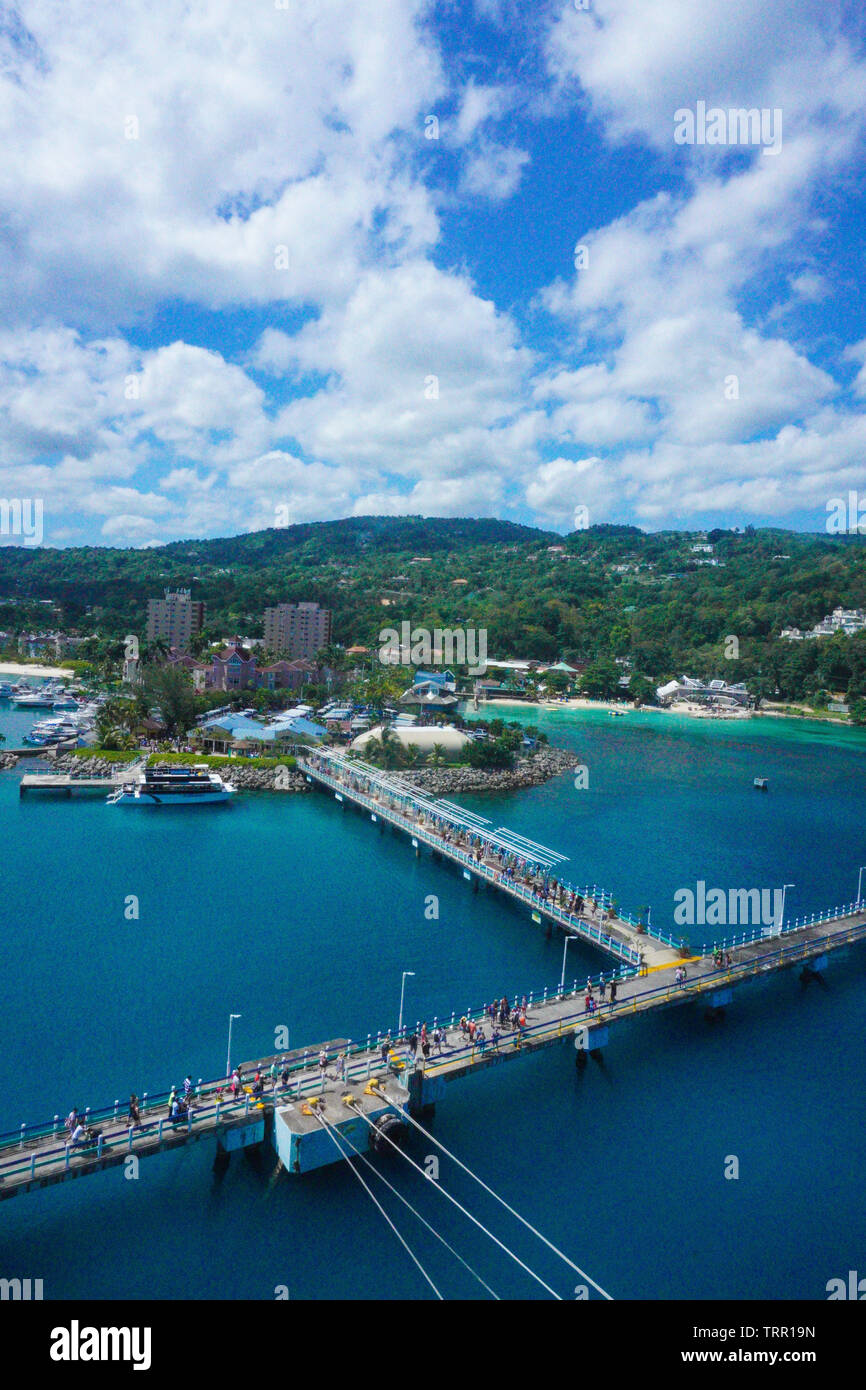 Le beau port d'Ochos Rios en Jamaïque. Crédit photo : Marty Jean-Louis Banque D'Images