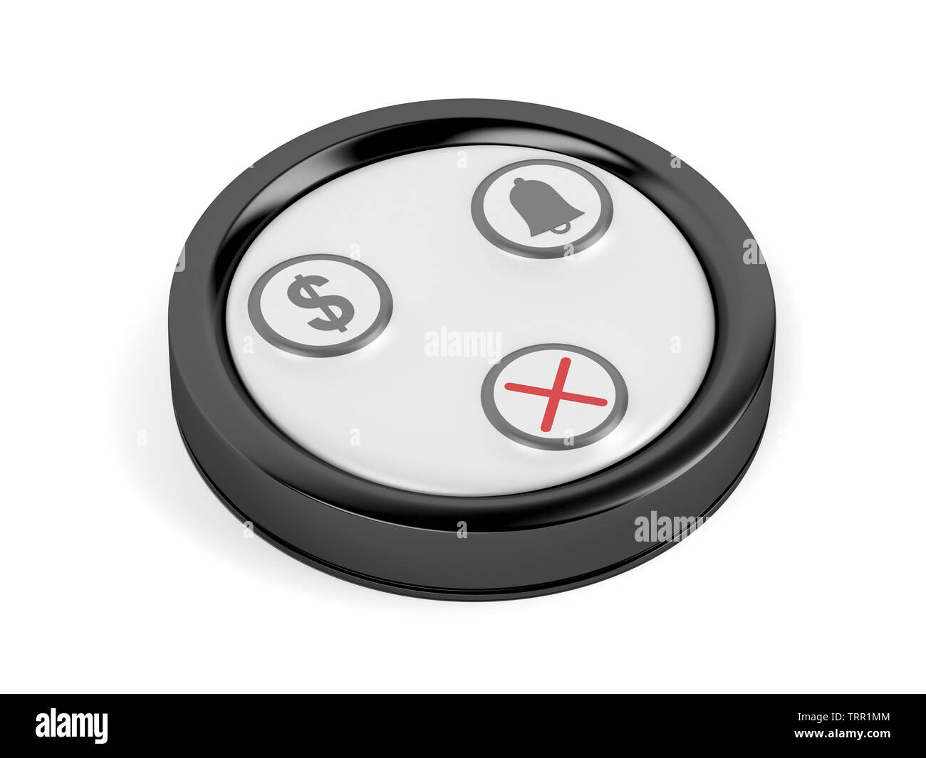 Bouton d'appel pour les restaurants, pubs et bars Banque D'Images