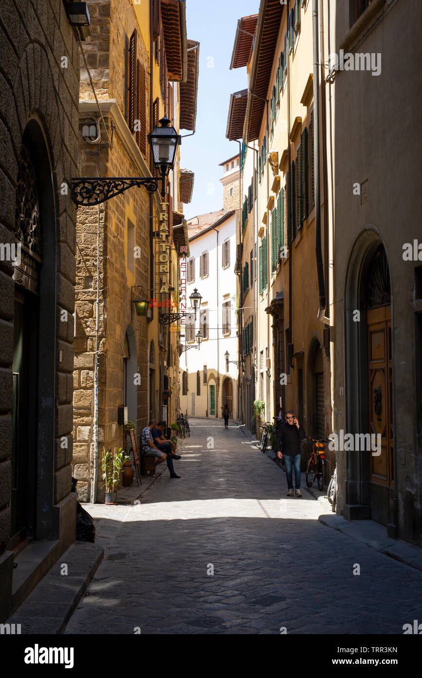 Une rue de Florence, Italie Banque D'Images