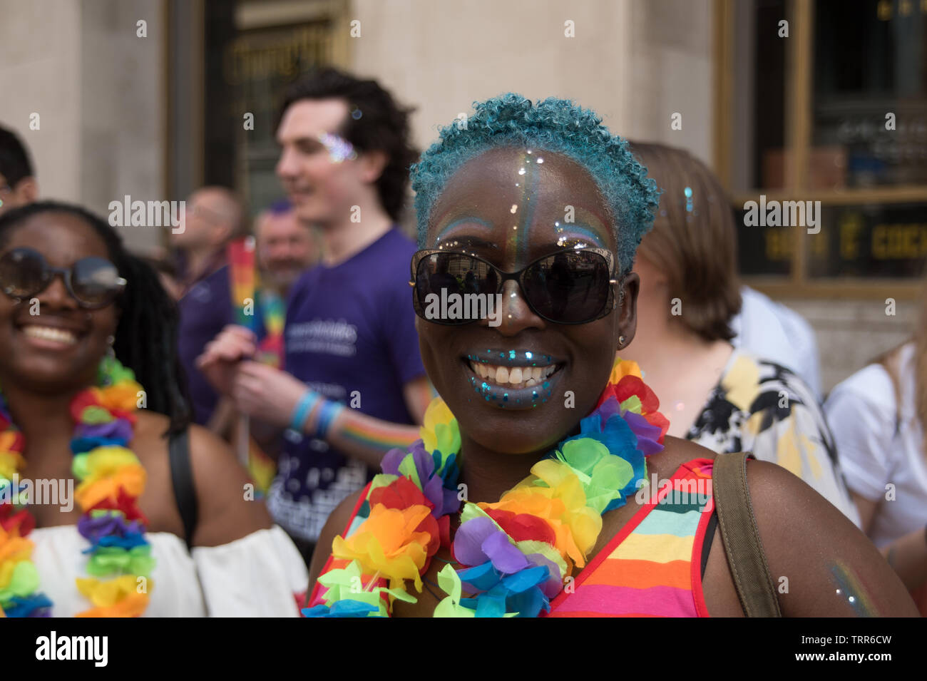 Femme à la Birmingham Pride Banque D'Images