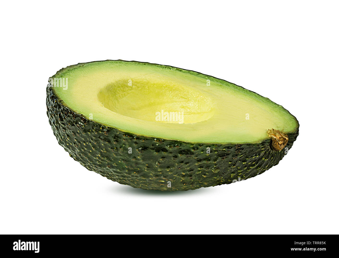 Fruits d'avocat frais isolé sur fond blanc avec clipping path Banque D'Images