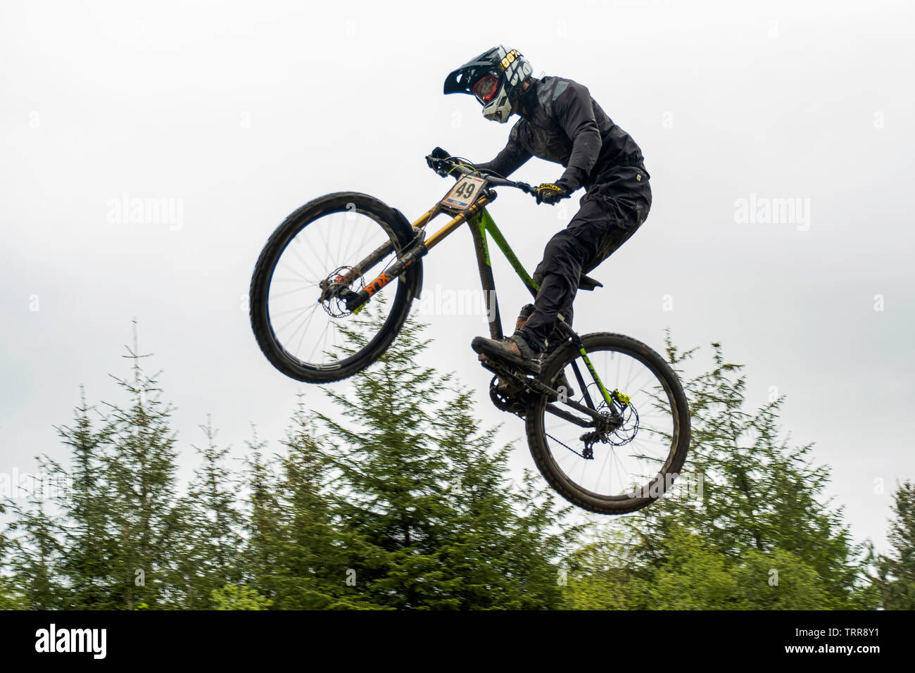 Coupe du Monde UCI 2019 de descente Fort William Banque D'Images