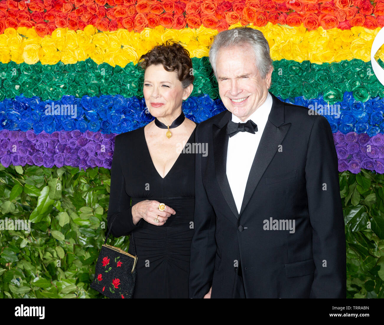 New York, NY - 9 juin 2019 : Annette Bening et Warren Beatty assister au 73e congrès annuel des Tony Awards au Radio City Music Hall Banque D'Images