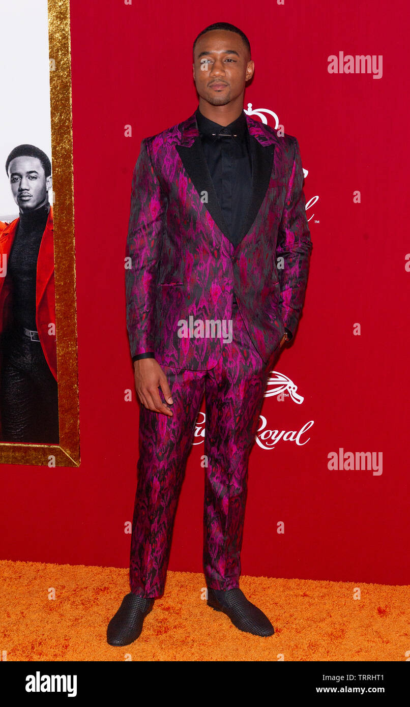 New York, NY - 10 juin 2019 : Jessie T. Huissier assiste à la première mondiale de l'arbre à AMC Lincoln Square Theatre Banque D'Images