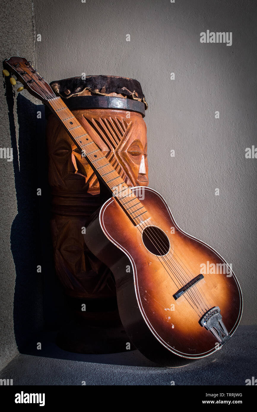 Les instruments à disposition Banque D'Images