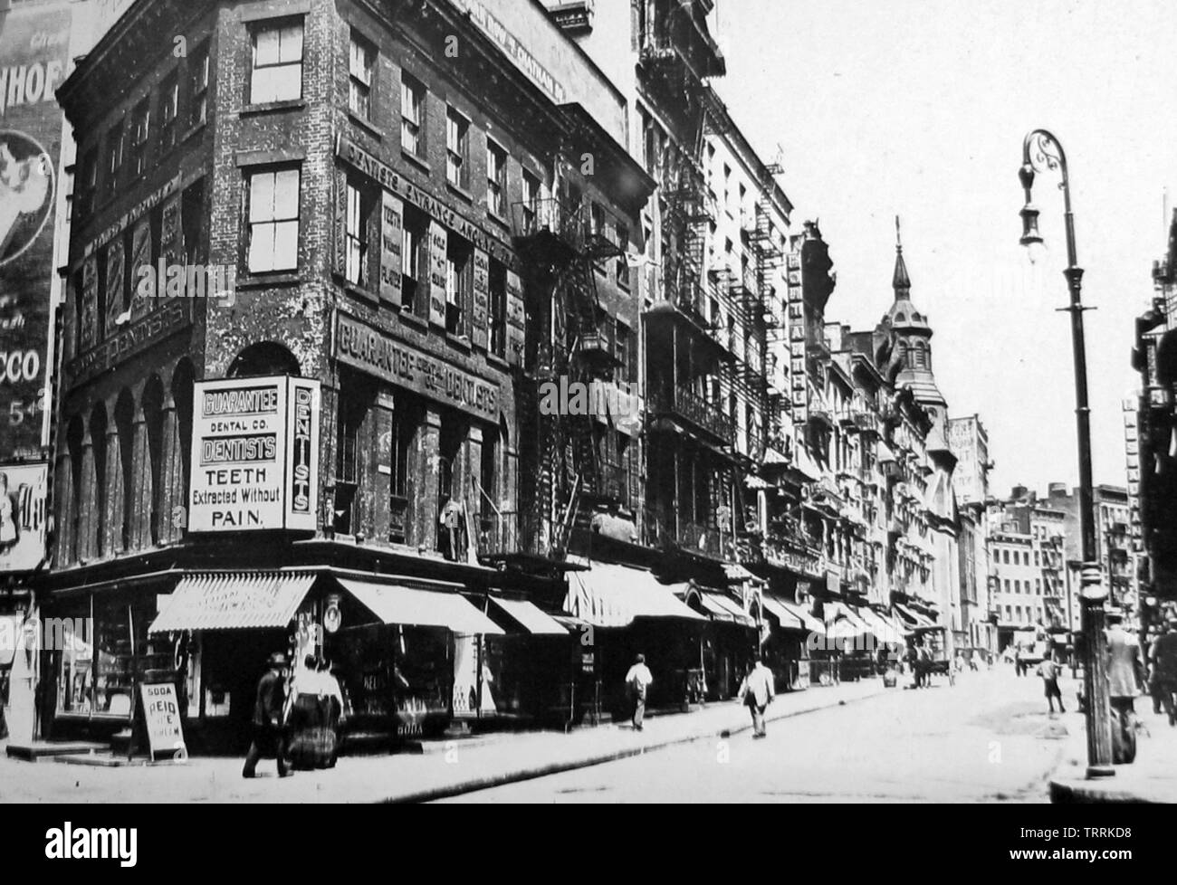 Mott Street Chinatown, New York, USA Banque D'Images