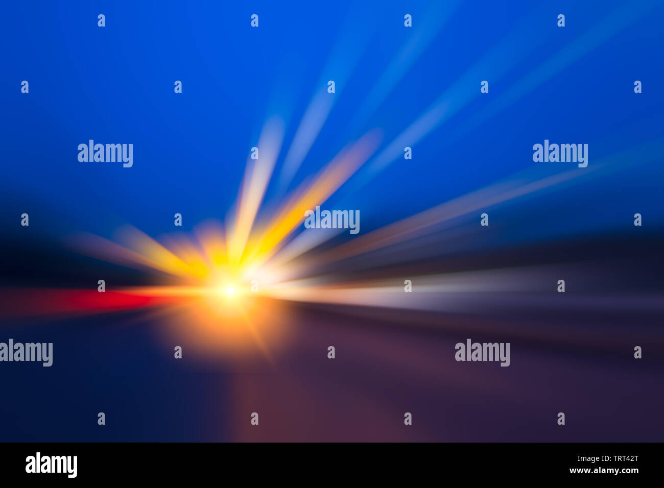 Blur concept futur régime rapide zoom route autoroute déménagement abstract pour le fond Banque D'Images