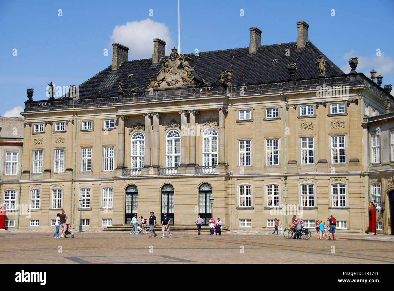 Copenhague, Danemark, le Palais d'Amalienborg Banque D'Images