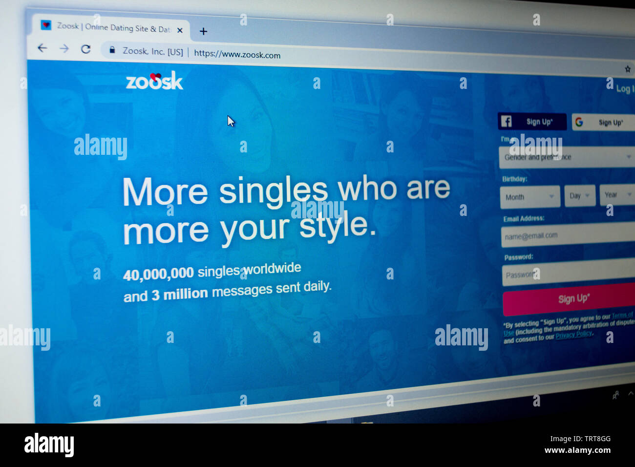 Site de rencontres Zoosk Royaume-Uni