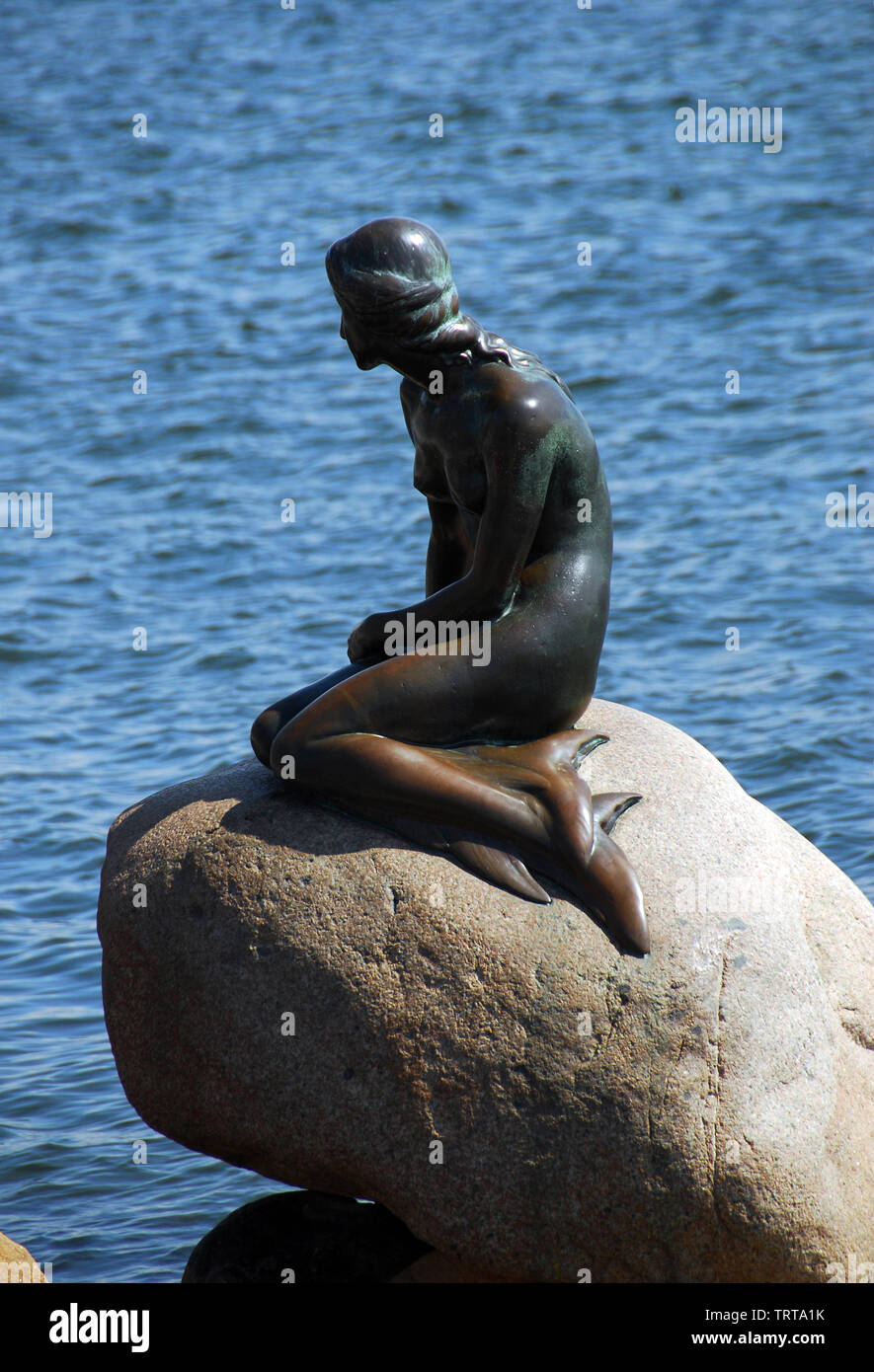 Copenhague, Danemark,Petite Sirène Banque D'Images