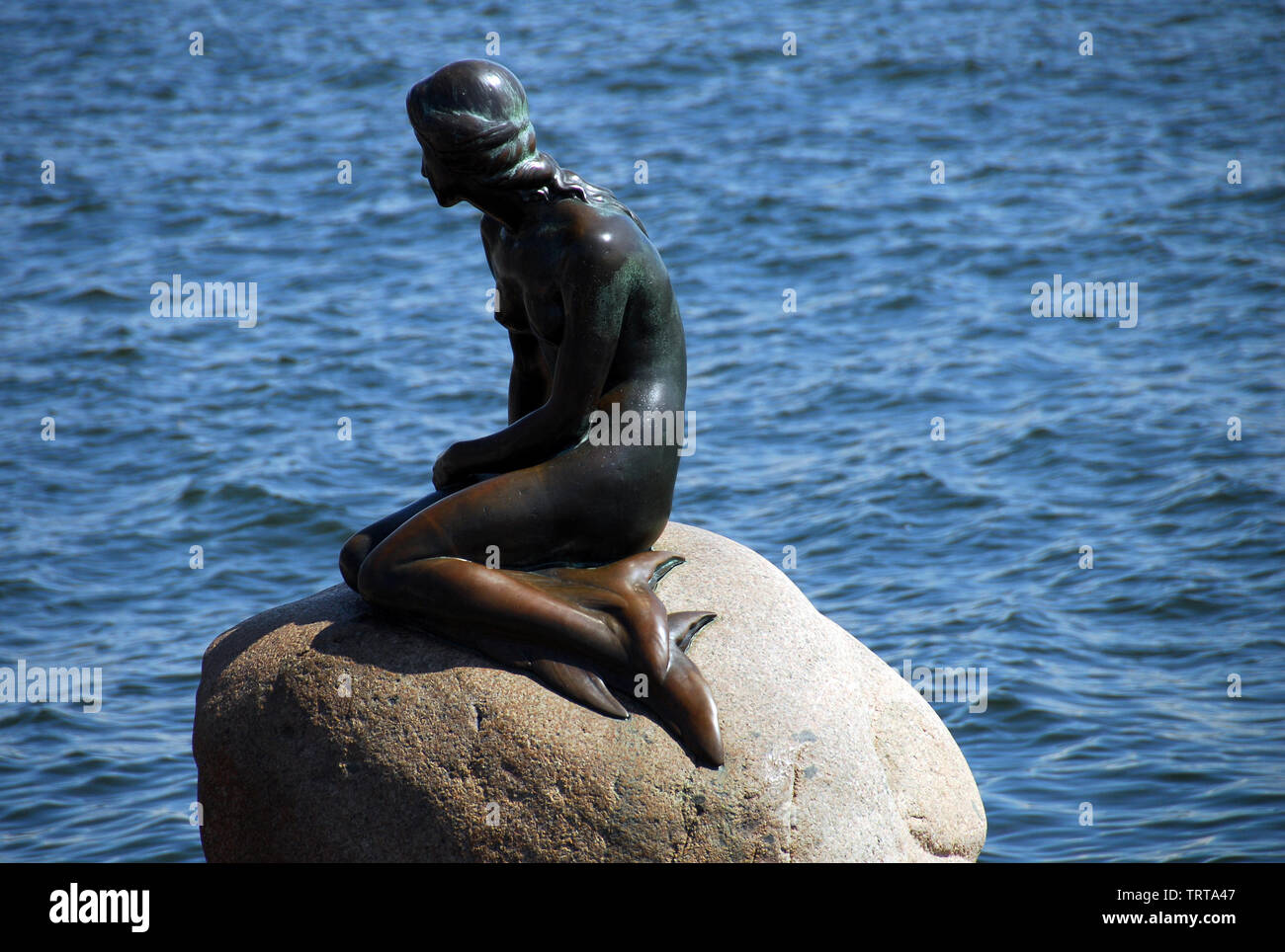 Copenhague, Danemark,Petite Sirène Banque D'Images