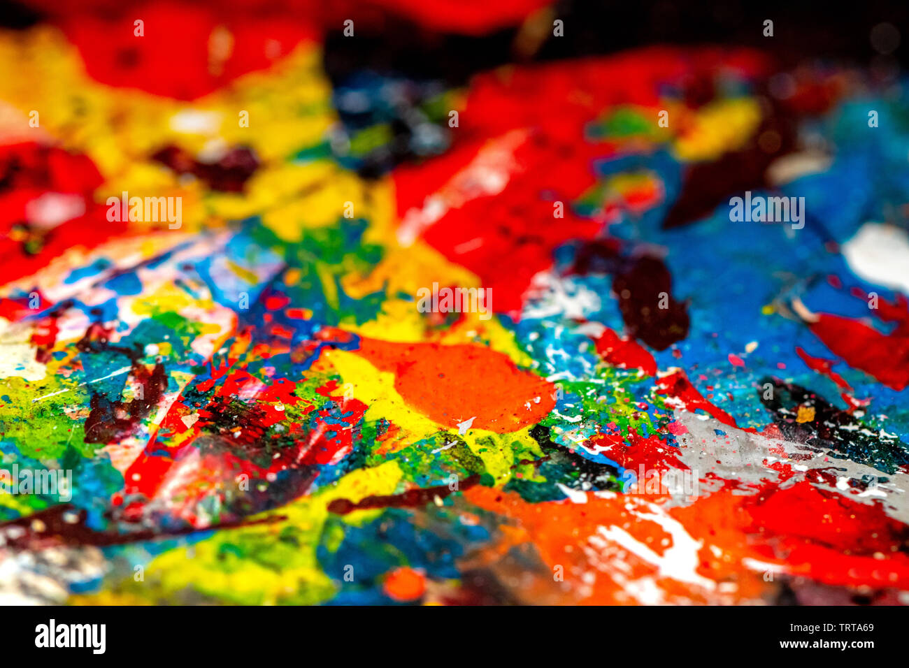 Abstrakt atelier art peinture haute en couleur de fond détail Photo Stock -  Alamy
