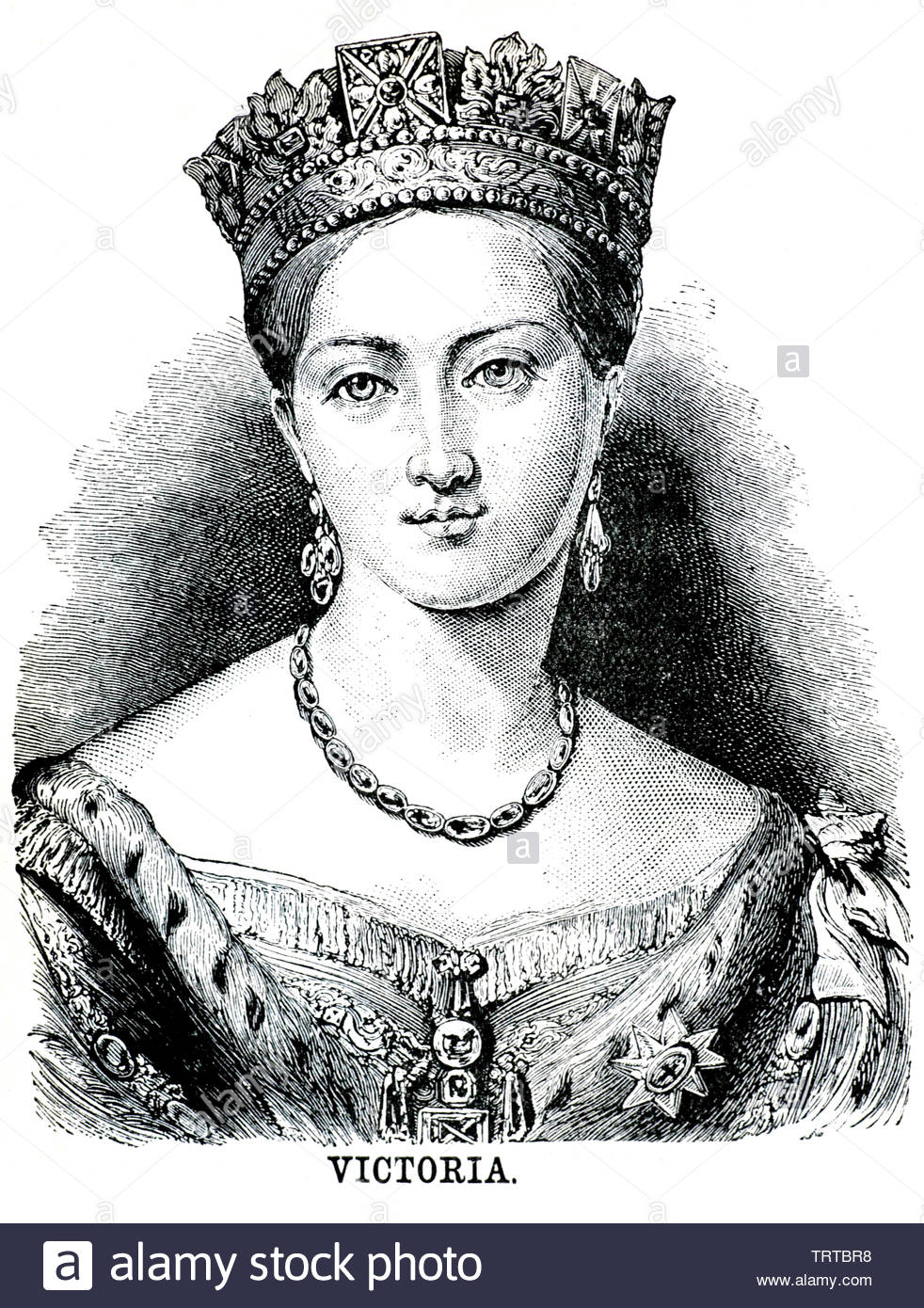 Victoria, 1819 - 1901 , a été la Reine du Royaume-Uni de Grande-Bretagne et d'Irlande de 1837 jusqu'à sa mort Banque D'Images