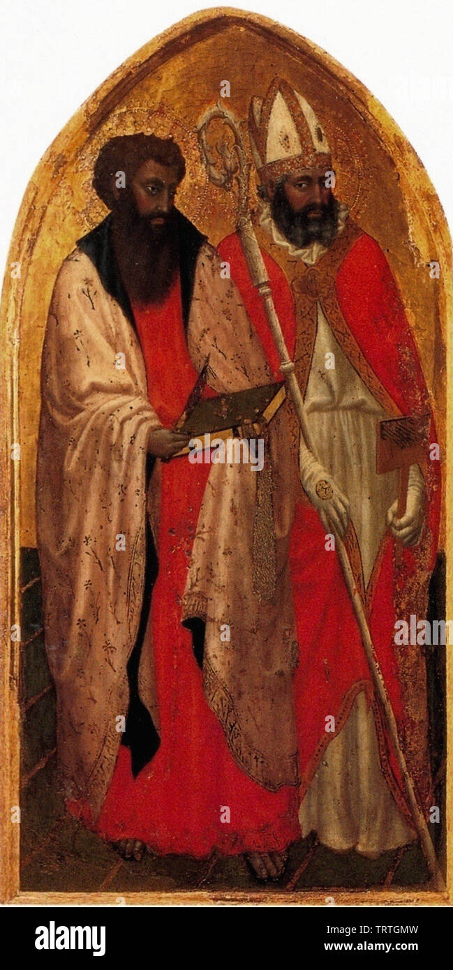 Masaccio - San Giovenale Triptyque Panneau gauche C 1422 Banque D'Images