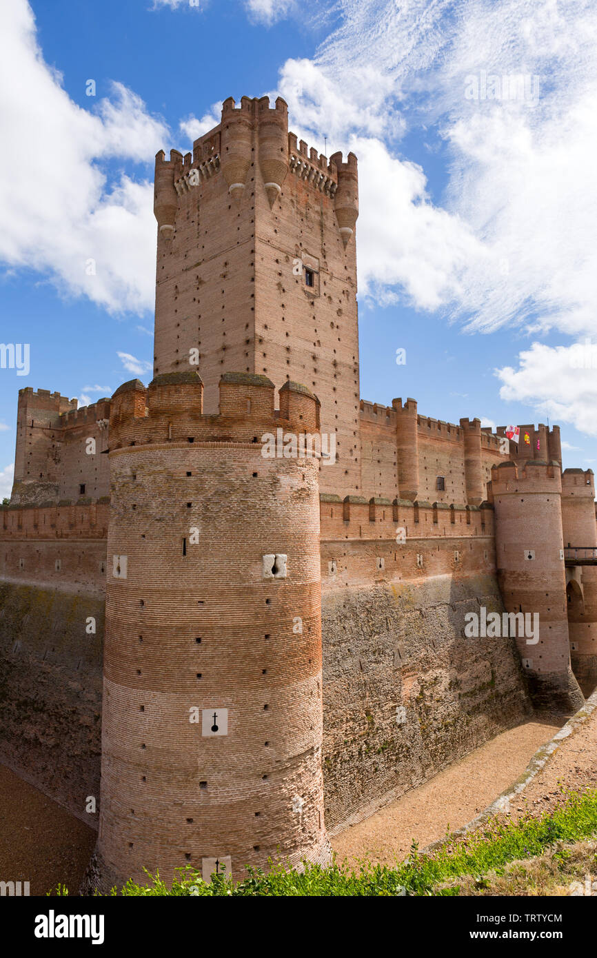 Castillo de la Mota, le château de Medina del Campo, à Valladolid, Leon. Espagne Banque D'Images