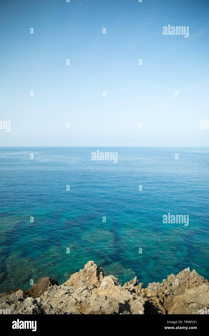 Cape Manzamo, Okinawa, Japon Banque D'Images