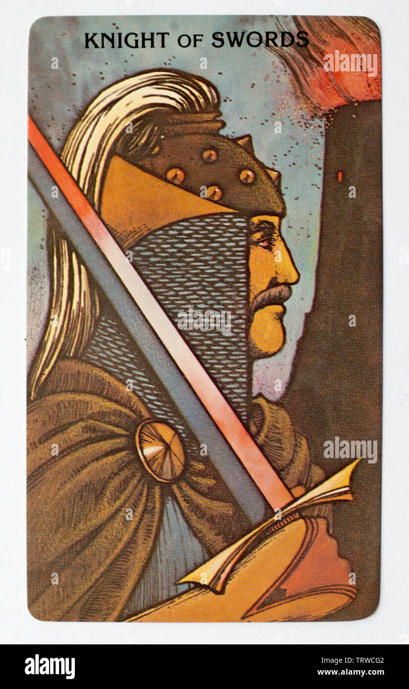 Carte de Tarot Morgan Greer Banque D'Images