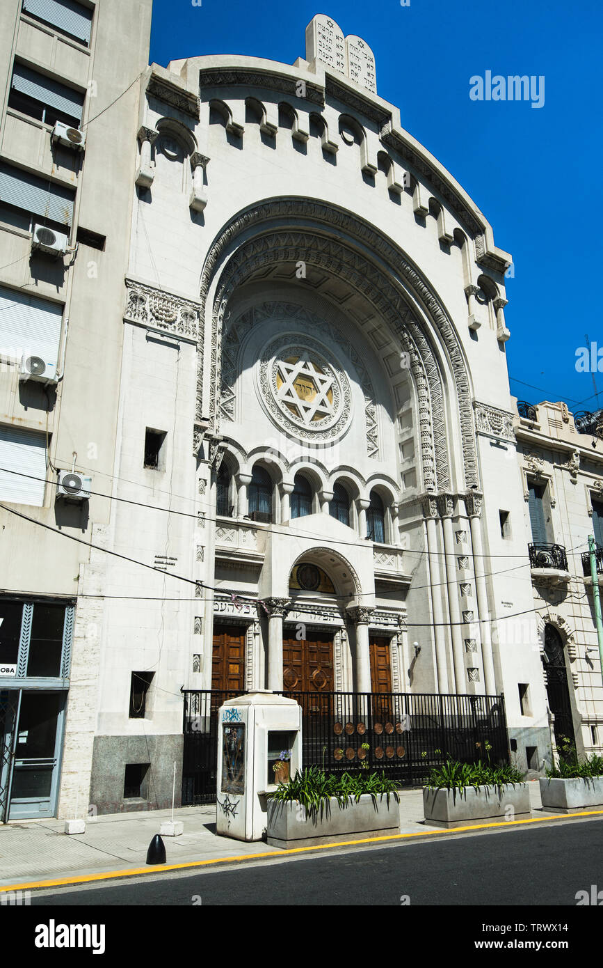 Templo Libertad est la plus ancienne synagogue de Buenos Aires et musée dans un seul endroit, l'Argentine Banque D'Images