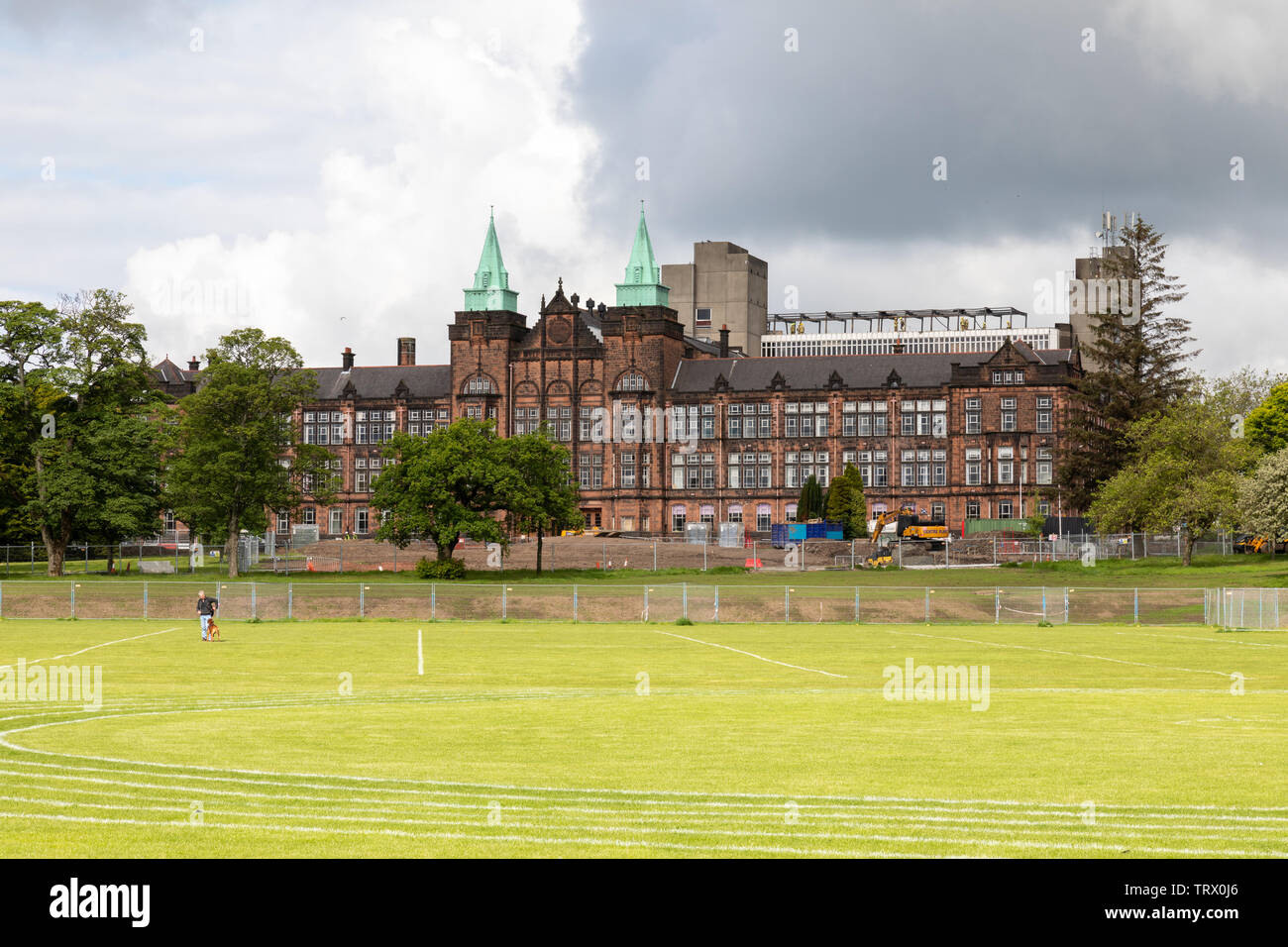 Le bâtiment David Ranger dans les motifs de la Campus Jordanhill de Strathclyde University. Maintenant clôturé à mesure qu'il est développé dans de nouvelles maisons Banque D'Images