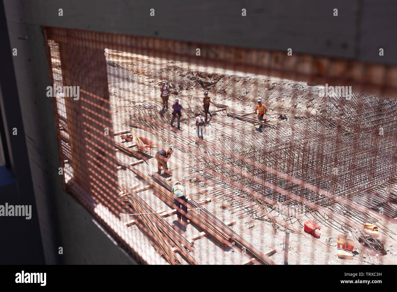 La Capital Park Residences en construction, Victoria BC Canada. Banque D'Images