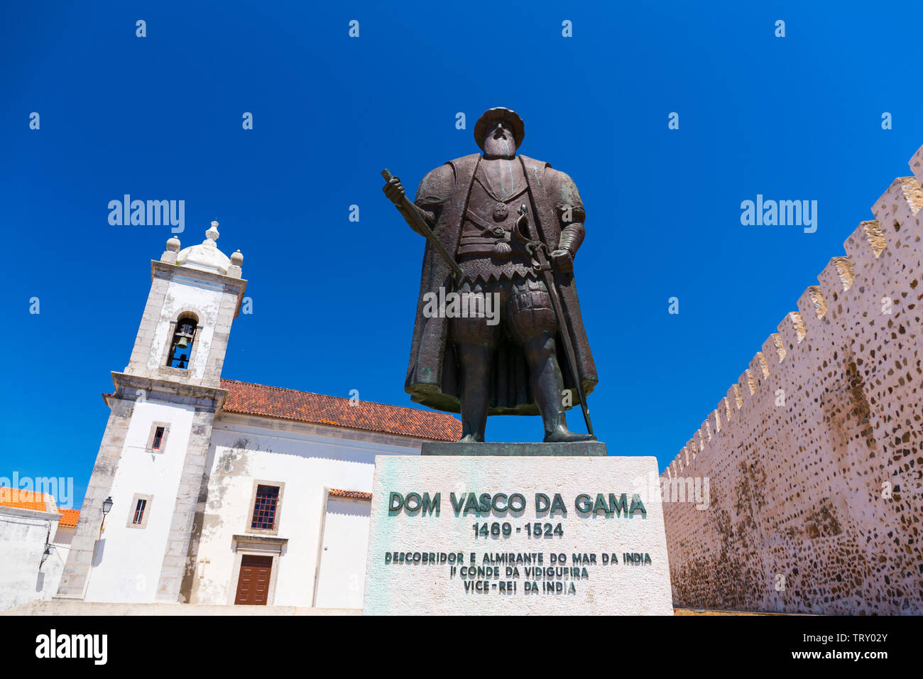 Vasco da Gama, Sines, district de Setubal, Alentejo, Portugal, Europe Banque D'Images