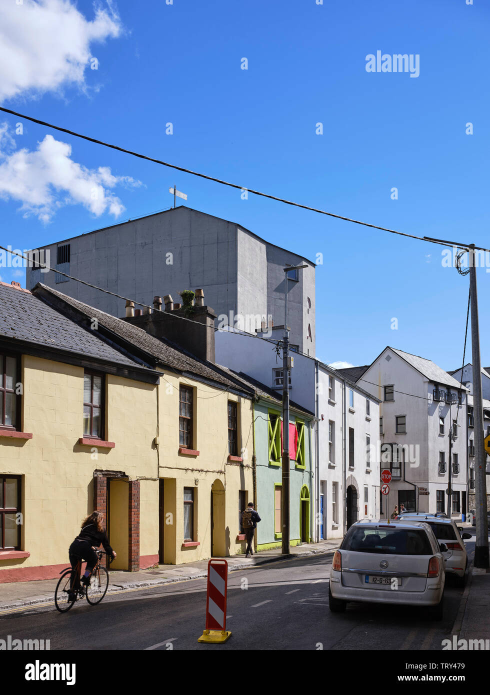 Élévation Rue du nord. Pálás Cinéma, Galway, Irlande. Architecte : dePaor, 2017. Banque D'Images