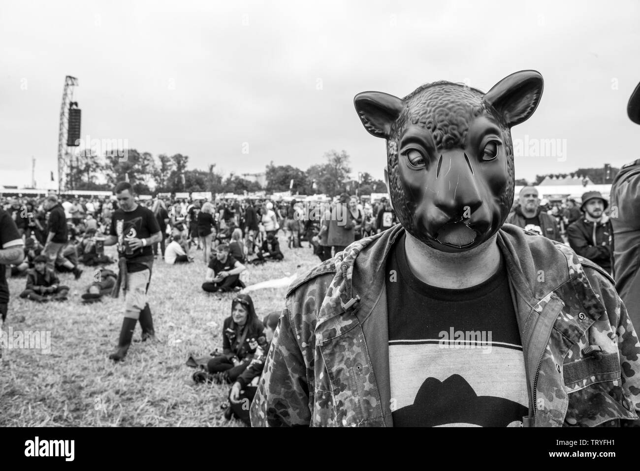 Les participants de télécharger Music Festival 2018 Banque D'Images